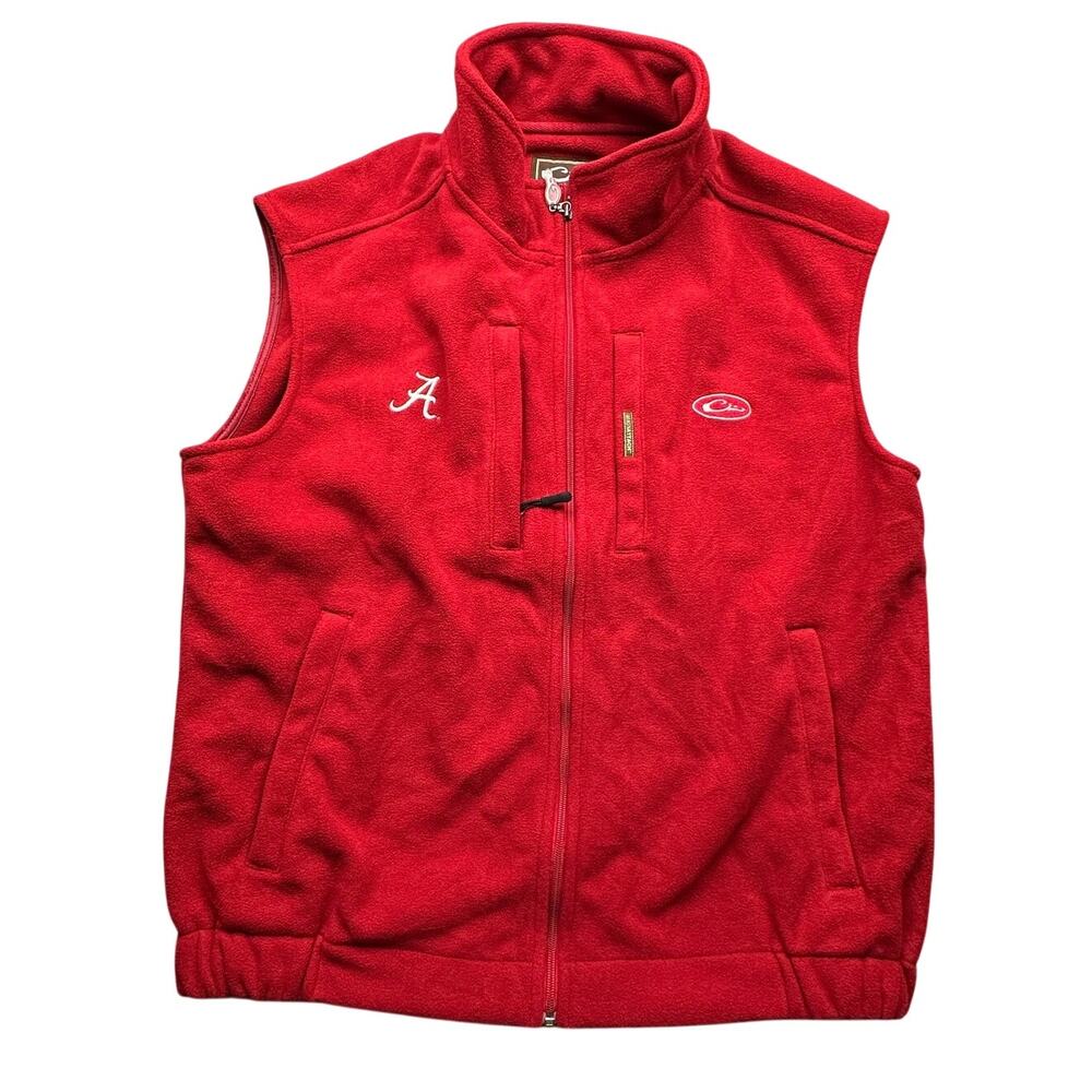 Drake Clothing Company Magnattach Alabama Crimson Tide Fleece Vest Mens XL